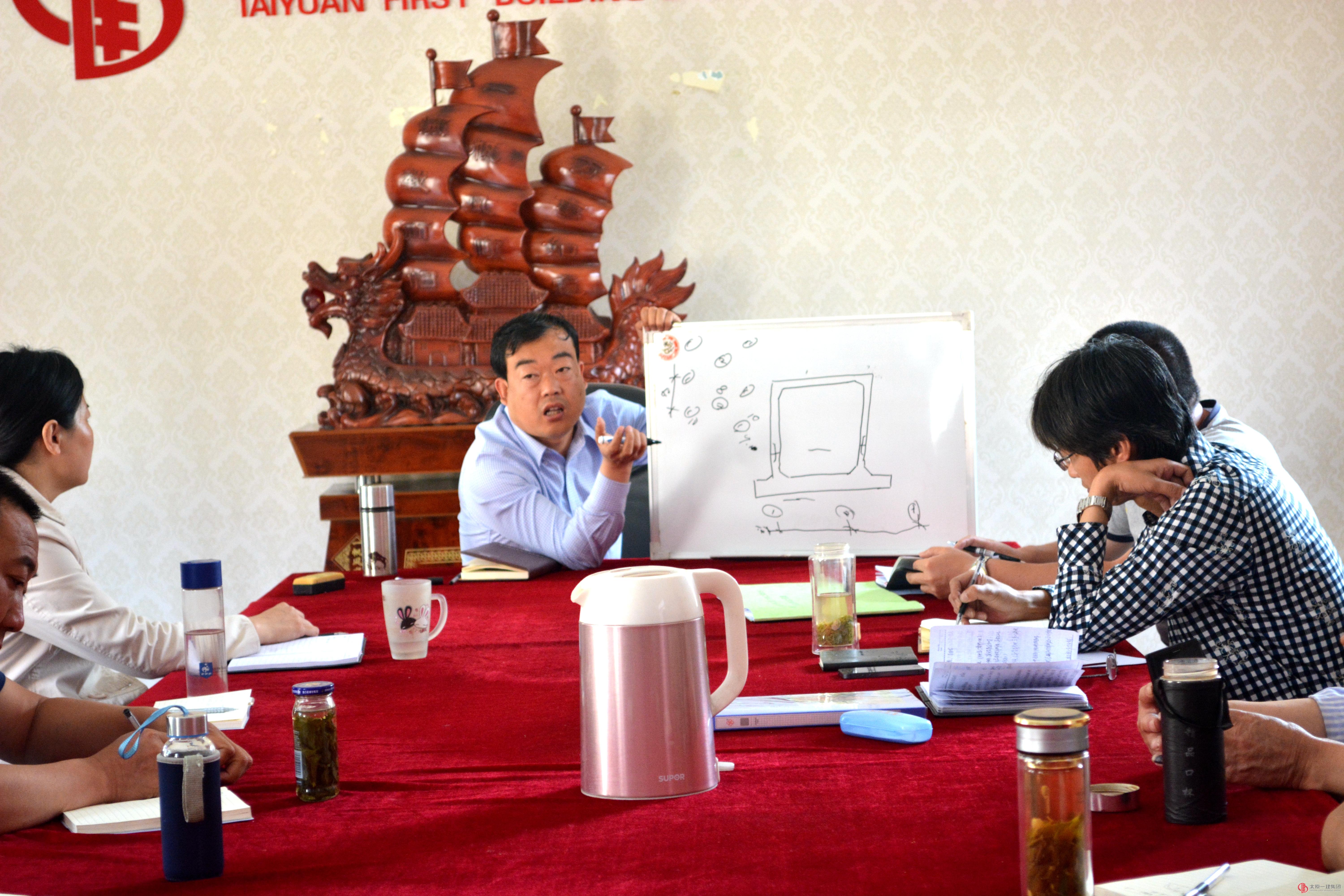 六分公司召开生产周例会对新中标项目进行安排部署